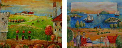 Kolorowe Sceny - obrazy akrylowe na płótnie