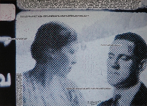 Ireneusz Olszewski, Helmut und Freya, 2011, druk cyfrowy, pismo, 70 x 100 cm